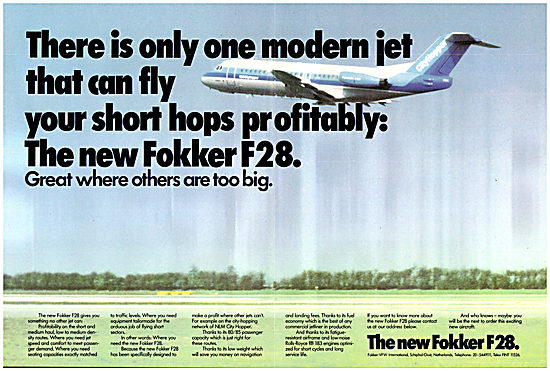 Fokker-VFW International  Fokker F28                             