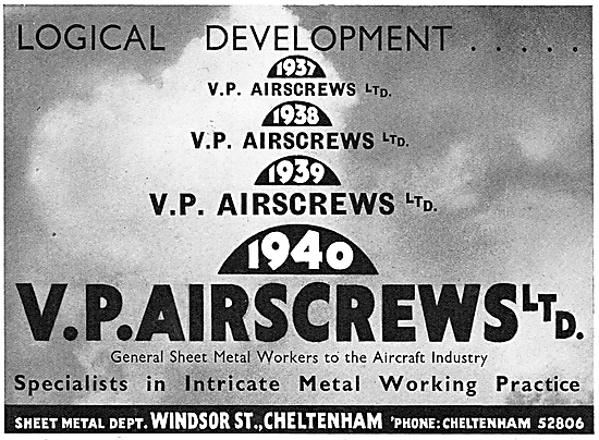 V.P. Airscrews Aircraft Sheet Metalworkers                       