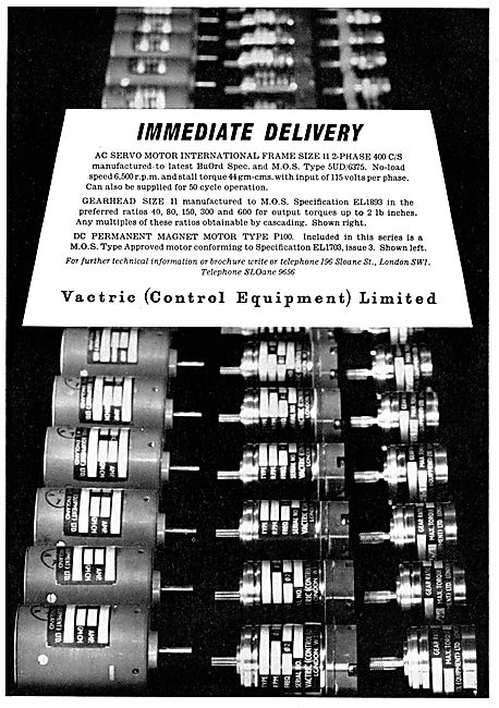 Vactric Servo Motors & Electrical Components                     