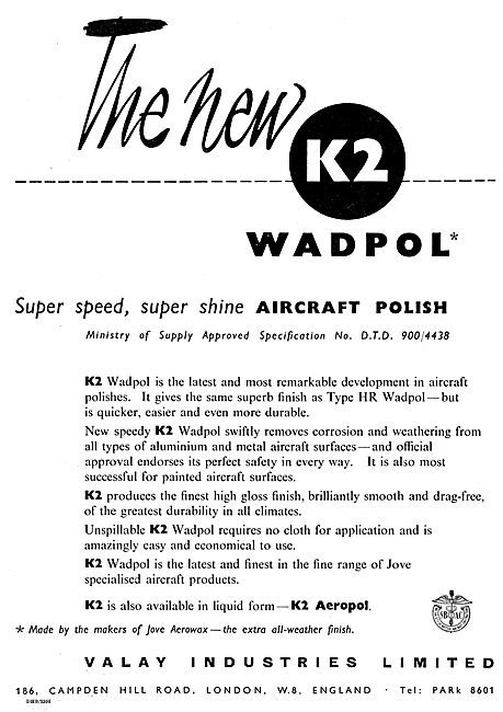 Valay Industries K2 Wadpol Aircraft Polish                       