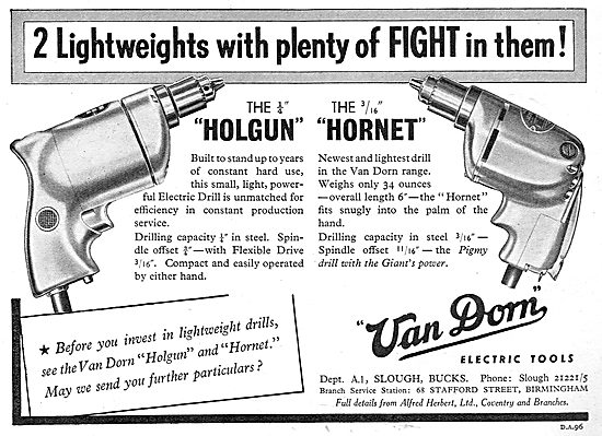 Van Dorn Portable Electric Tools - Holgun                        