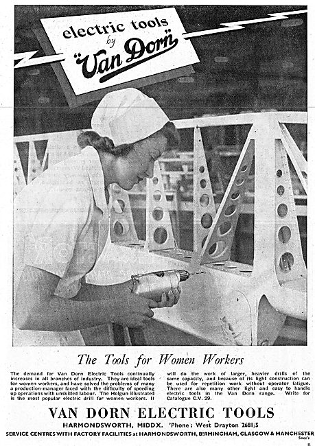 Van Dorn Portable Electric Tools For Women Workers               