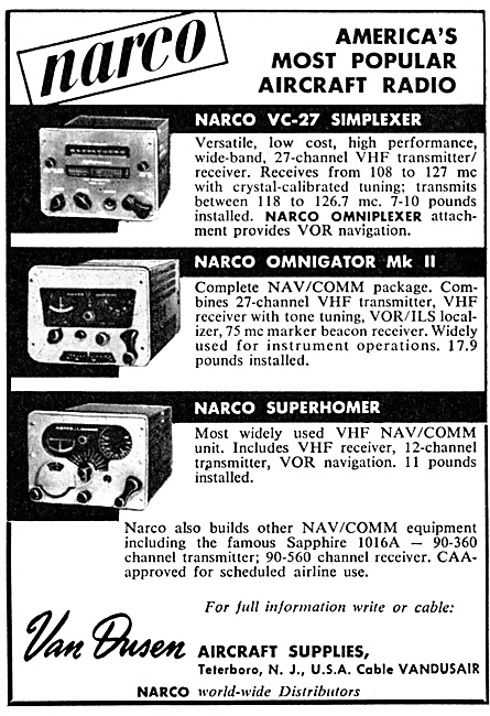 Van Dusen - Narco All Channel VHF Communications:                