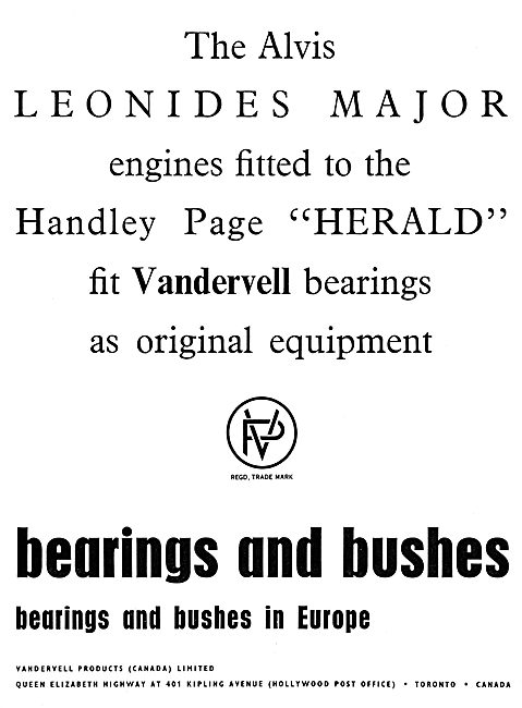 Vandervell Bearings & Bushes                                     