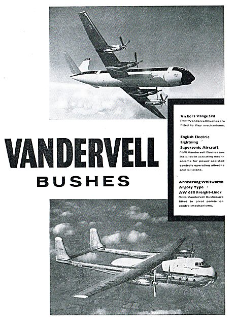 Vandervell Bushes Chosen For Vanguard Flap Mechanisms            