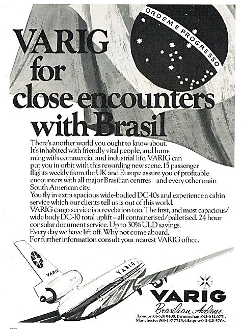 Varig: For A Close Encounter With Brazil                         