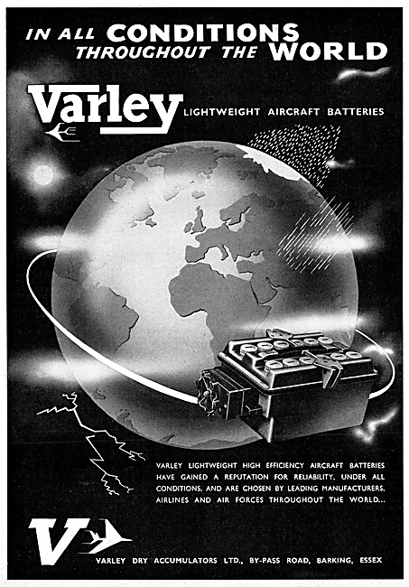 Varley Aircraft Batteries 1959                                   