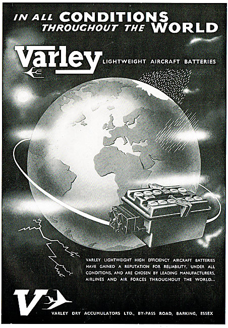 Varley Lighweight Accumulators For Civil & Military Aircraft     