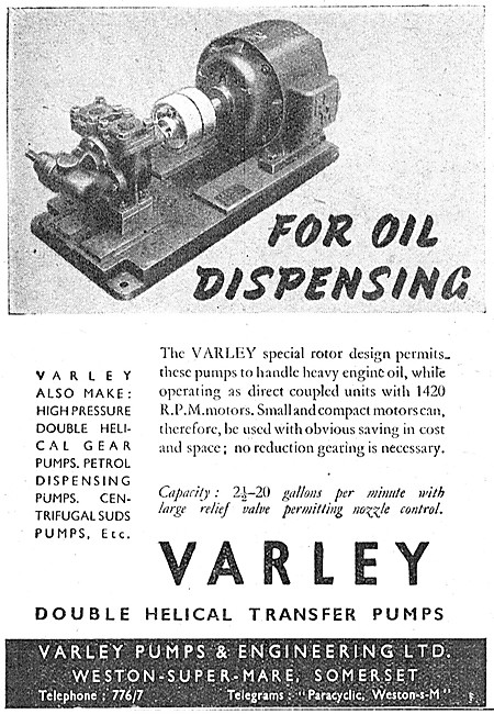 Varley Double Helical Transfer Pumps                             