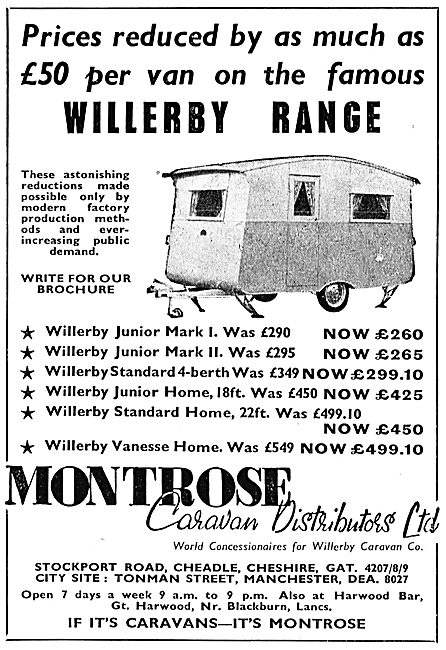 Montrose Caravan Distributors Ltd : Willerby Caravans            