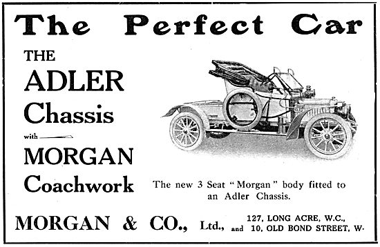 3 Seat Morgan - Adler Chassis 1912                               