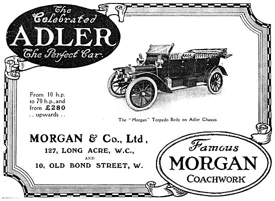 Morgan Torpedo Body Car On Adler Chassis 1912                    