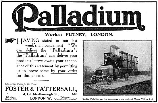 WW1 Palladium Lorries & Commercial Vehicles                      