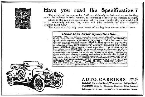  Auto-Carriers - A.C.Cars                                        