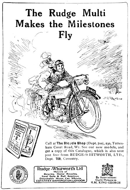 Rudge-Whitworth Motorcycles - Rudge Multi 1922                   