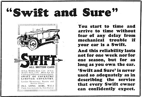 Swift Motor Cars 1925                                            