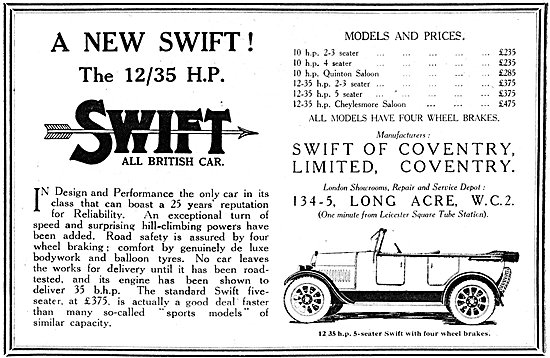 Swift Motor Cars 12/35 HP                                        