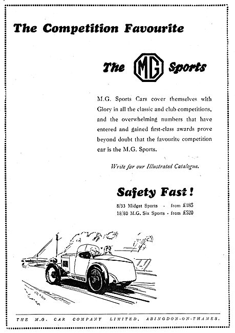 1931 MG Sports Cars                                              