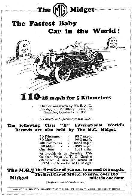 1931 MG Midget                                                   