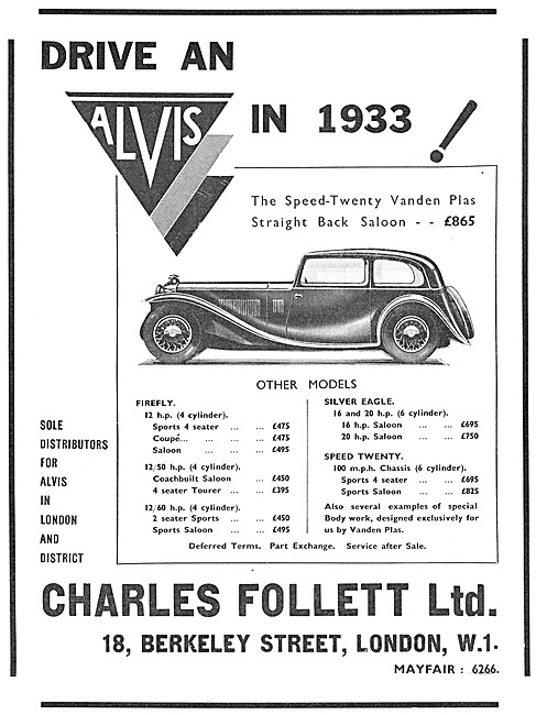 Alvis Speed-Twenty 1932                                          