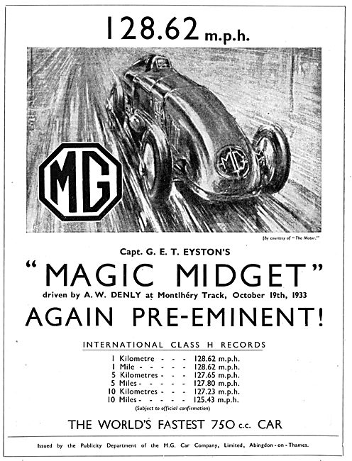 MG Midget 1933                                                   
