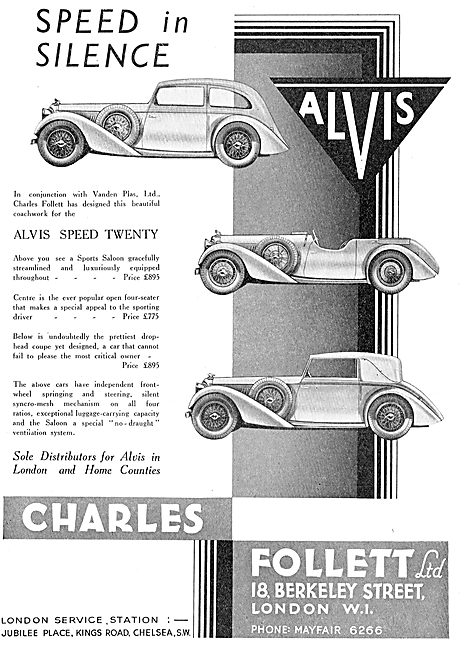 The Alvis Speed Twenty  - Speed In Silence                       