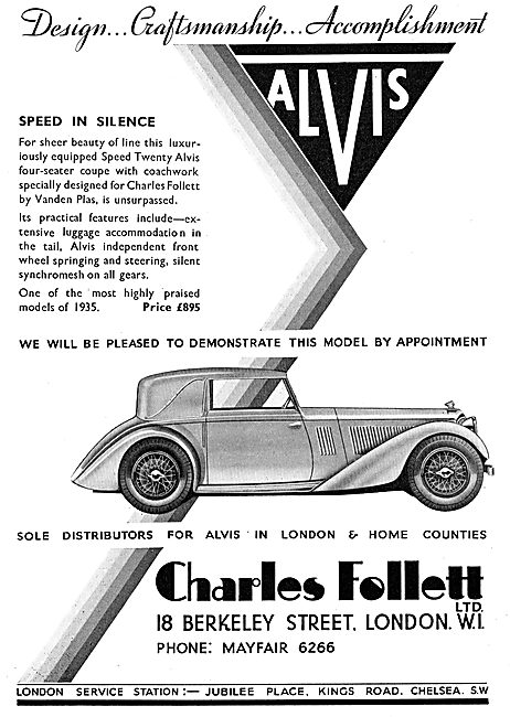 Charles Follet - Alvis Speed Twenty. Speed In Silence            