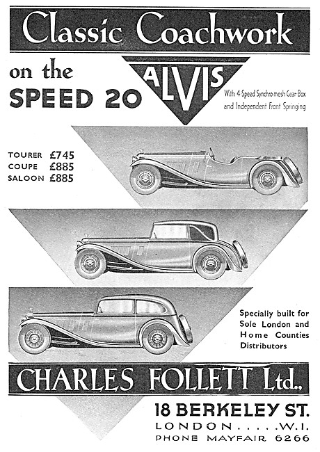 Alvis Speed 20 - Charles Follett Ltd                             