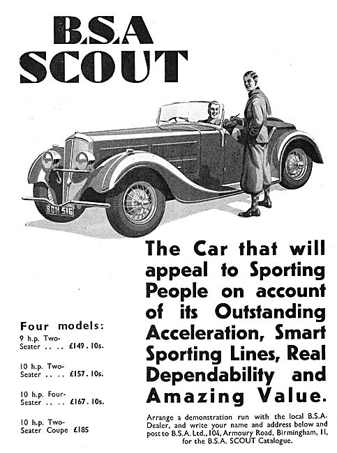 BSA Scout Car 1936                                               