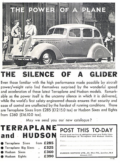 Hudson Motors  - Terraplane & Hudson. Hudson Six                 