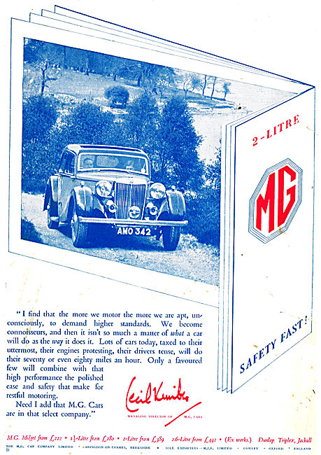 1938 MG Motor Cars - AMO 342                                     