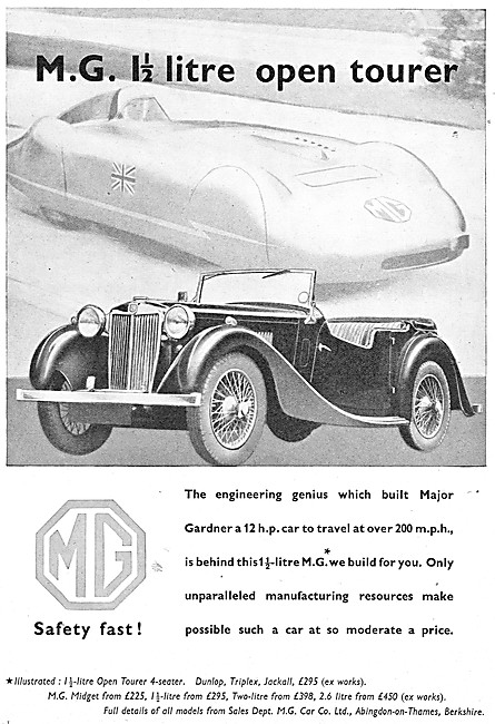 MG Cars 1939                                                     