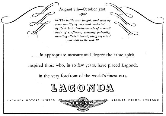Lagonda Motors                                                   
