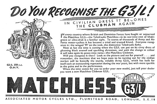 Matchless Clubman G3/L 1945                                      