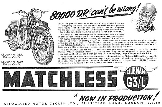 Matchless Clubman G3/L 1945                                      