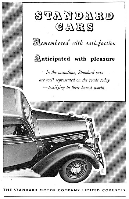 1945 Standard Cars Advert                                        