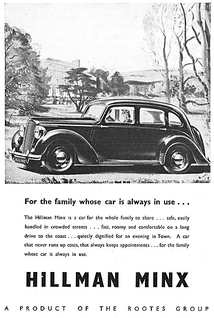 1946 Hillman Minx Advert                                         