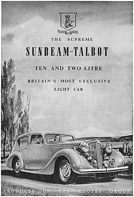 Rootes Group Sunbeam-Talbot Ten Motor Car 1947                   