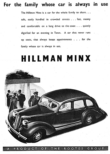 Rootes Group Hillman Minx Motor Car 1947                         