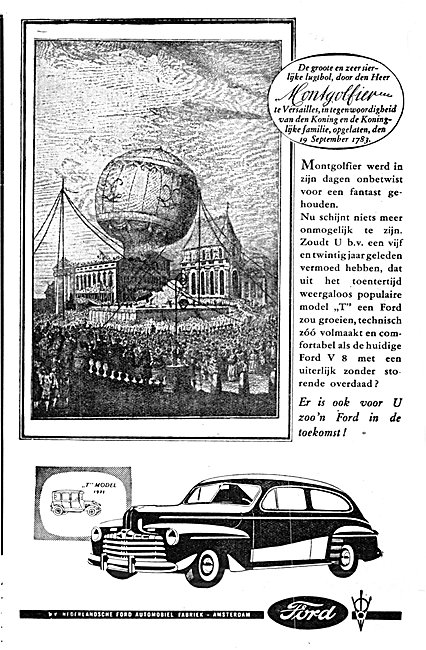 Ford Cars Holland 1947                                           