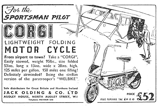 Corgi Lightweight Folding Motorcycle 1948                        