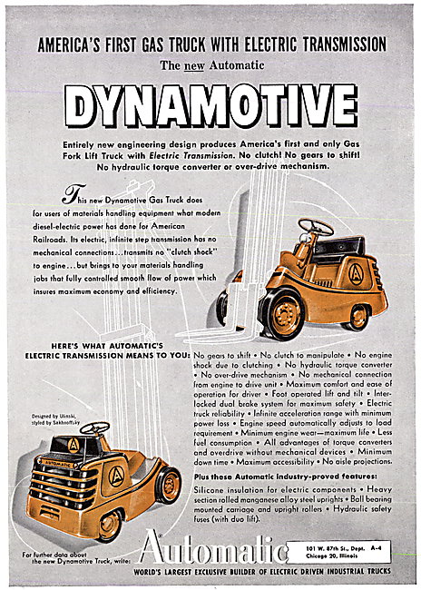 Automatic Dynamotive Fork Lift Truck                             