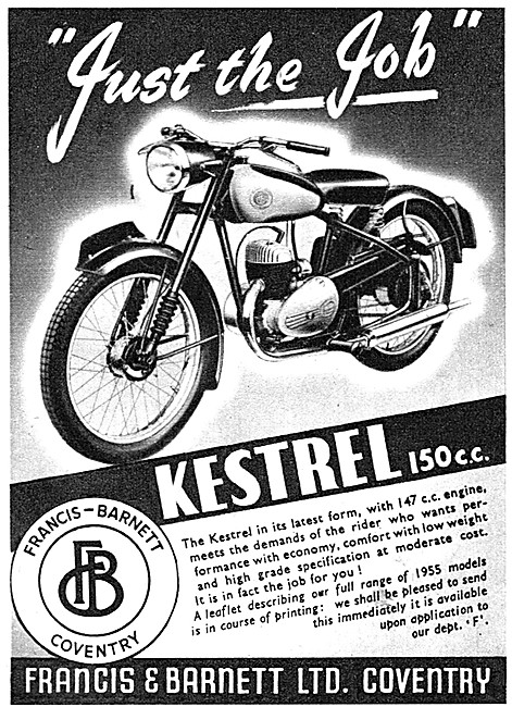 Francis Barnett Kestrel 150 cc                                   