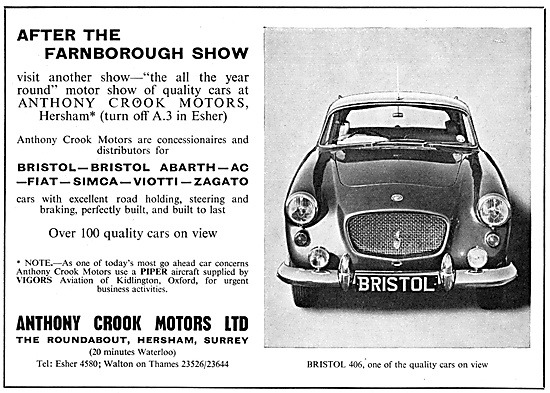 Anthony Crook Motors. Bristol Cars                               