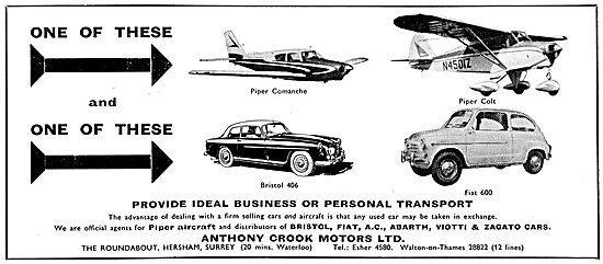 Anthony Crook Motors - Bristol Cars - FIAT Cars & Piper Aircraft 