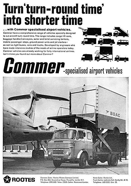 Rootes Commer Airport Service Vehicles                           