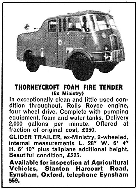 Thorneycroft Foam Fire Tender                                    