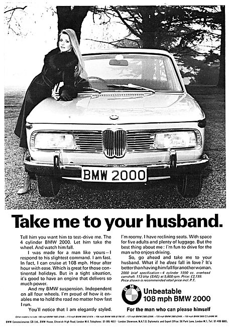 BMW 2000 Motor Car 1971                                          