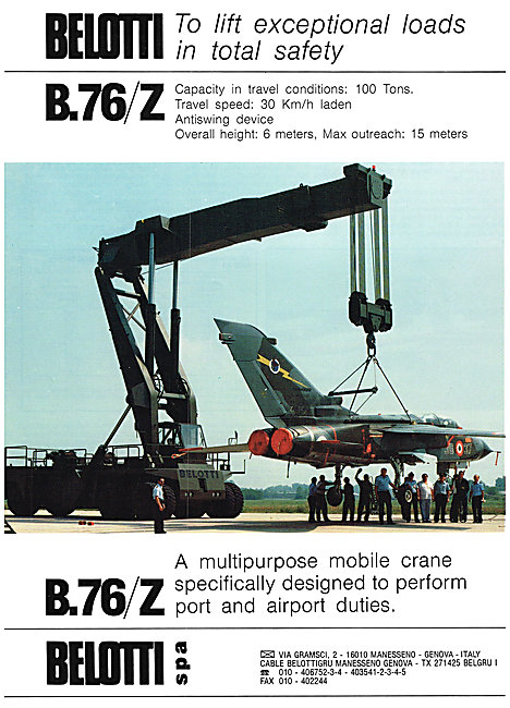 Belotti B.76/Z  Airfield Crane                                   