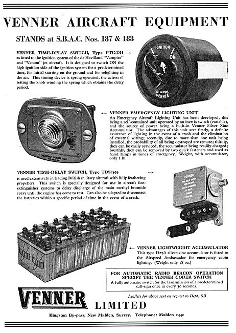 Venner Time Switches & Aircraft Switches                         